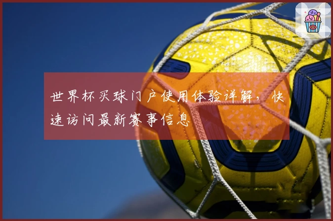 世界杯买球门户使用体验详解，快速访问最新赛事信息